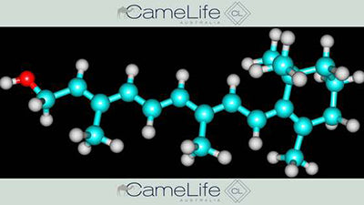 Image of retinol molecule