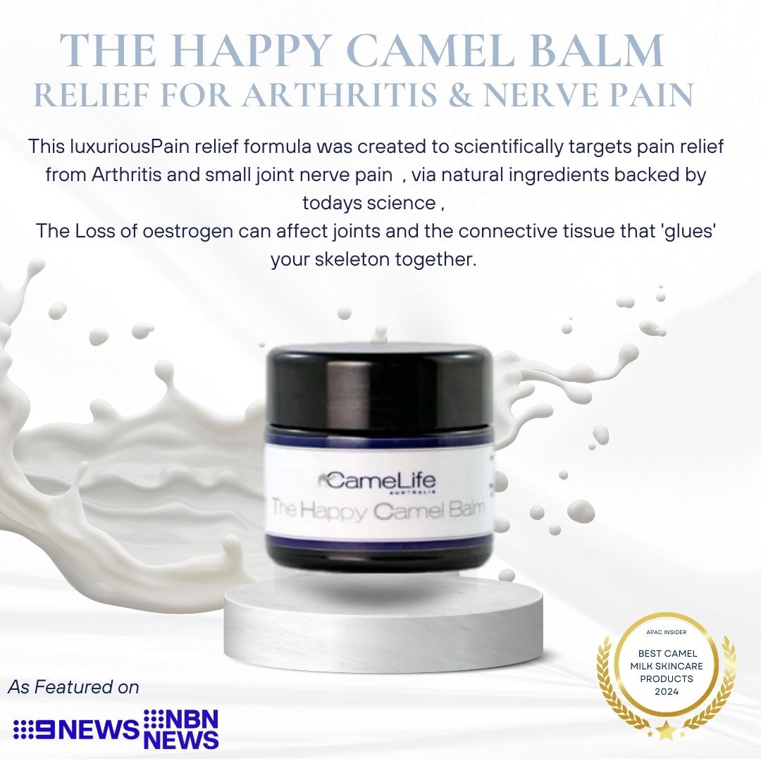The Happy Camel Balm - designed to relieve joint pain